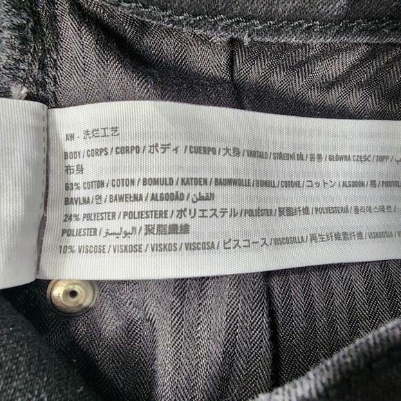 Abercrombie & Fitch Jeans Womens 28/6S SHORT Black Super Skinny Ankle High Rise - Picture 7 of 13